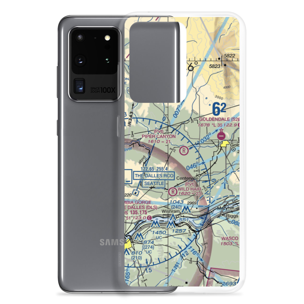 Piper Canyon Airport (9WA4) VFR Sectional Samsung Case Samsung Galaxy S20 Ultra model shown