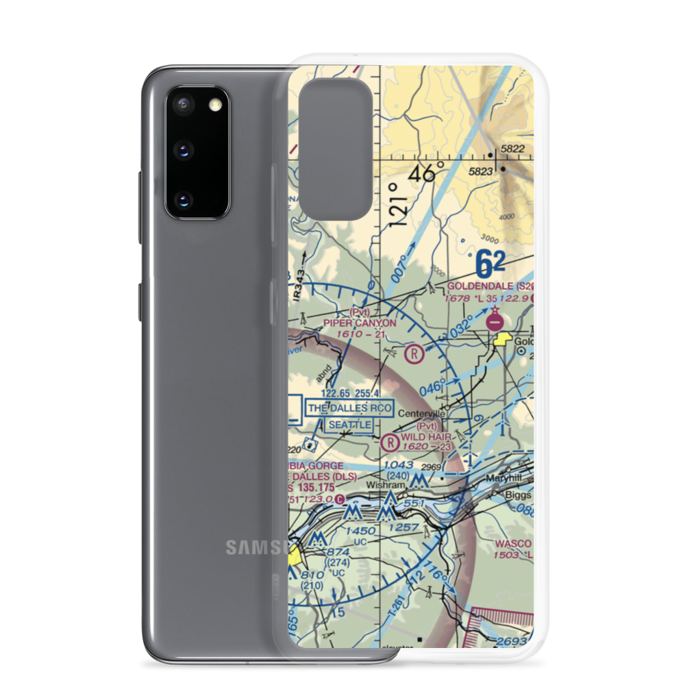 Piper Canyon Airport (9WA4) VFR Sectional Samsung Case Samsung Galaxy S20 model shown