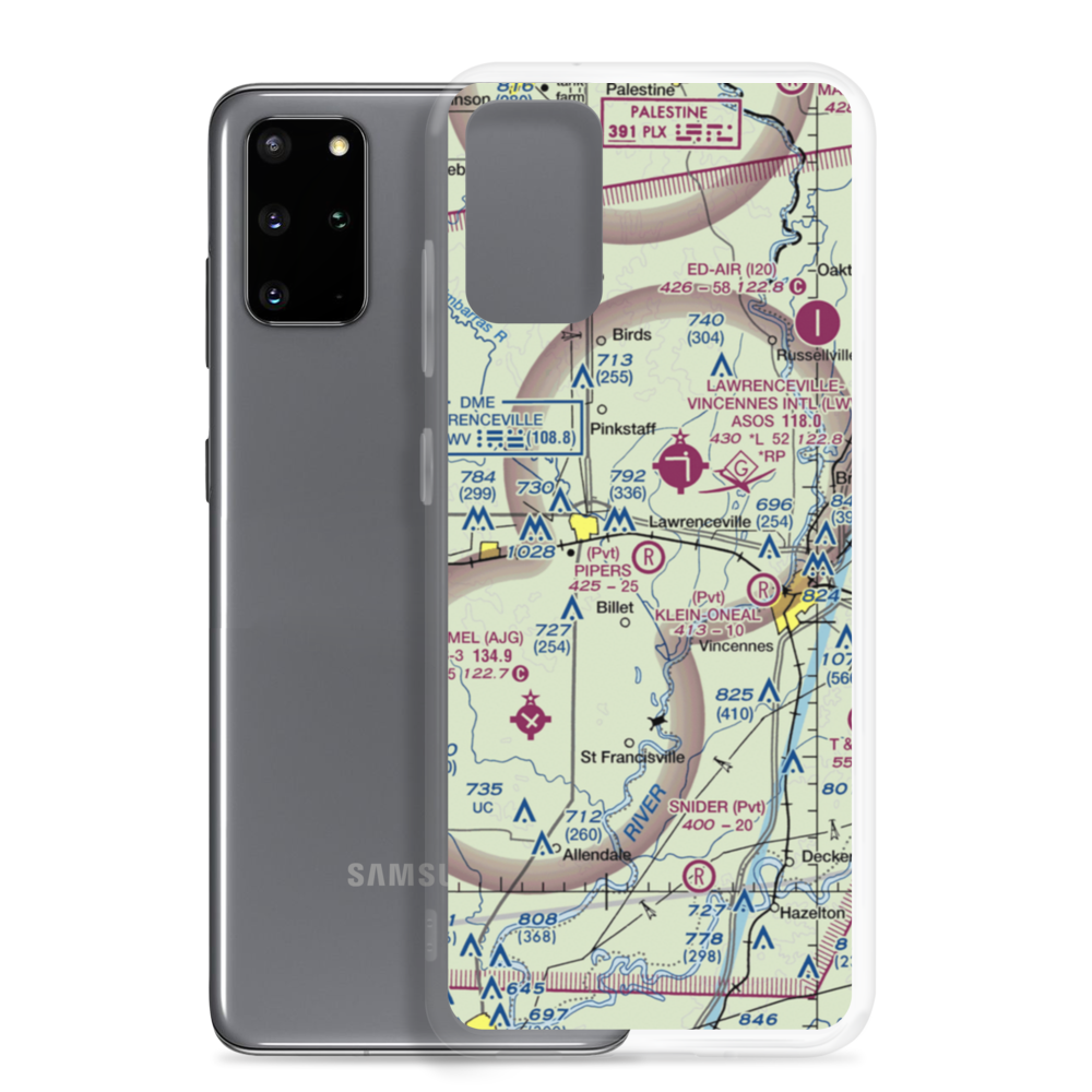 Piper's Landing Airport (IS34) VFR Sectional Samsung Case Samsung Galaxy S20 Plus model shown