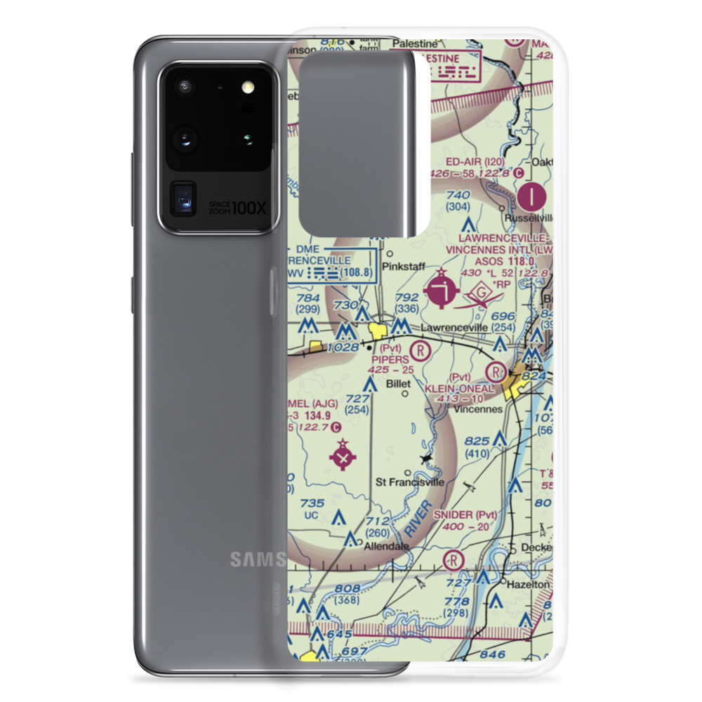 Piper's Landing Airport (IS34) VFR Sectional Samsung Case Samsung Galaxy S20 Ultra model shown