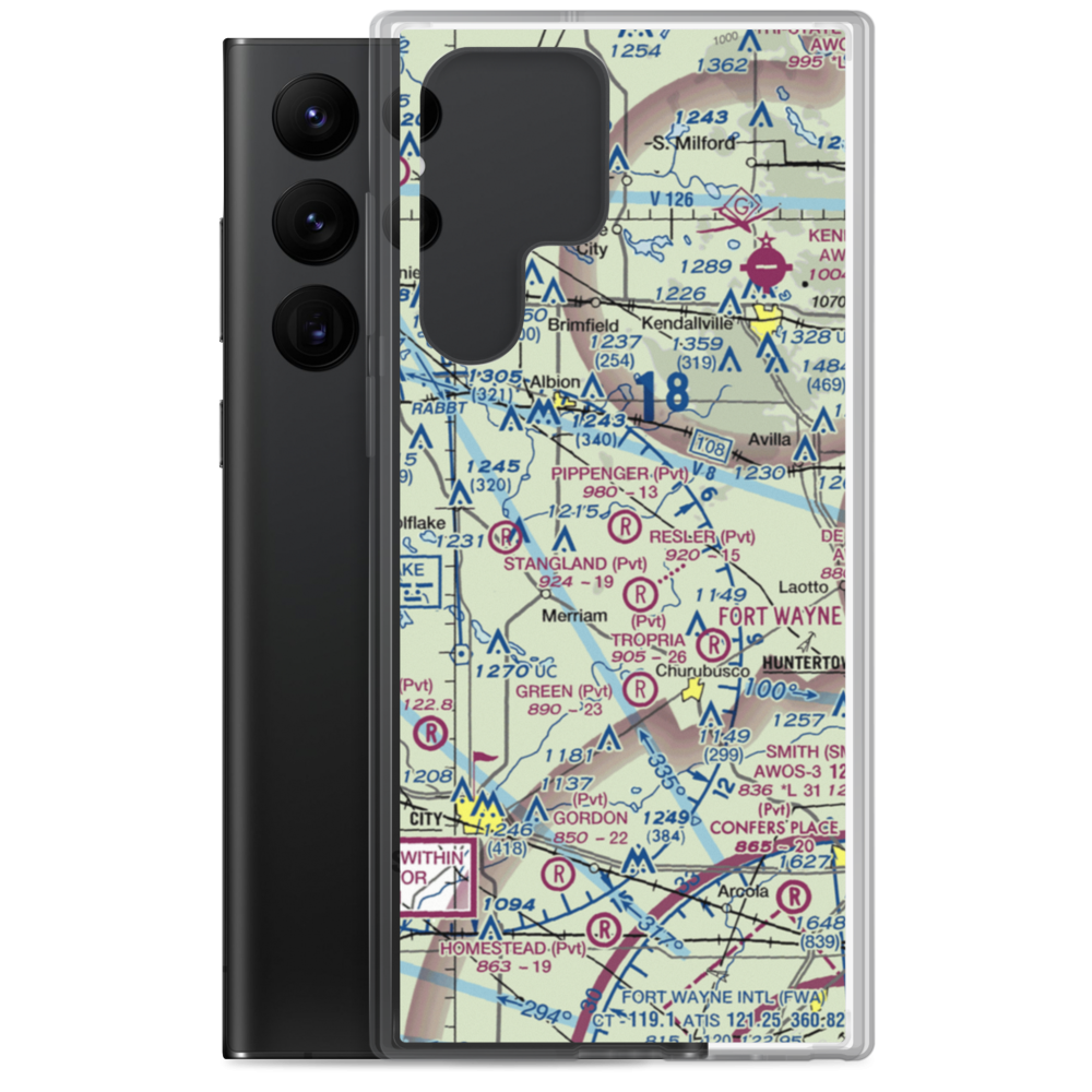Pippenger Airport (3IN5) VFR Sectional Samsung Case Samsung Galaxy S22 Ultra model shown