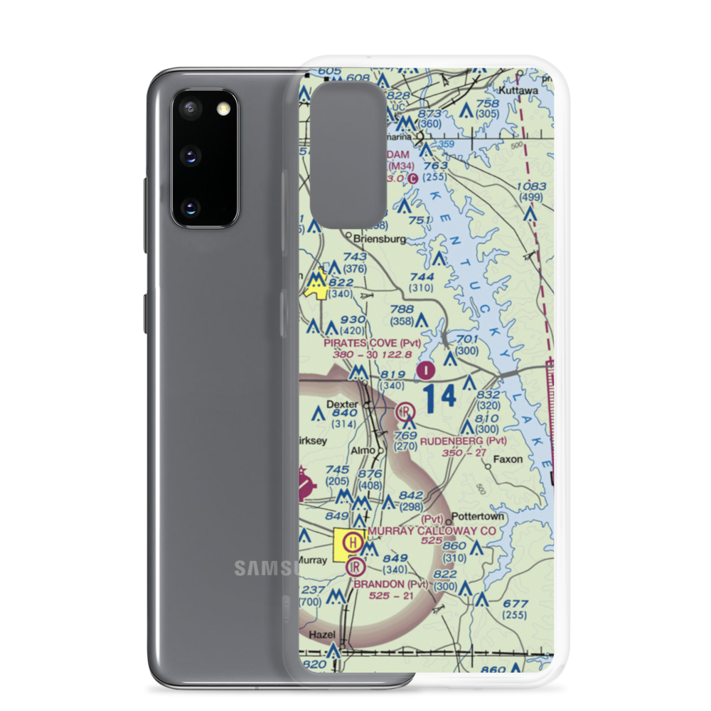 Pirates Cove Airport (42KY) VFR Sectional Samsung Case Samsung Galaxy S20 model shown