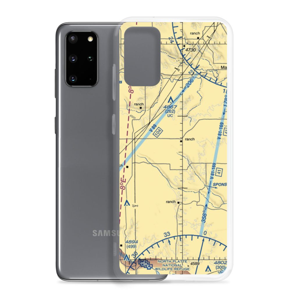 Plainsview Ranch Airport (7NE2) VFR Sectional Samsung Case Samsung Galaxy S20 Plus model shown