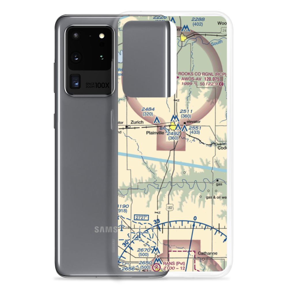 Plainville Airpark (0R9) VFR Sectional Samsung Case Samsung Galaxy S20 Ultra model shown