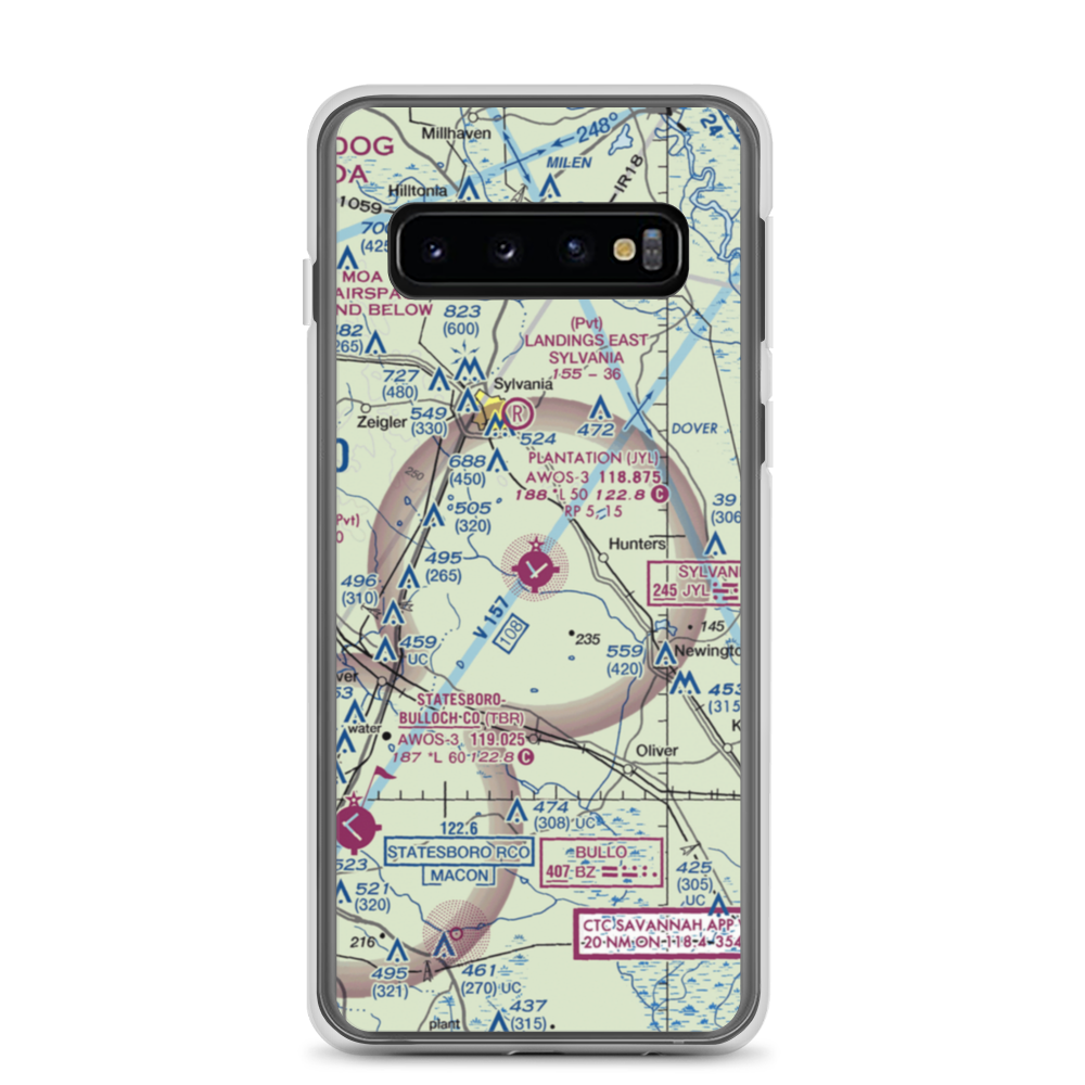 Plantation Airpark (JYL) VFR Sectional Samsung Case Samsung Galaxy S10 model shown