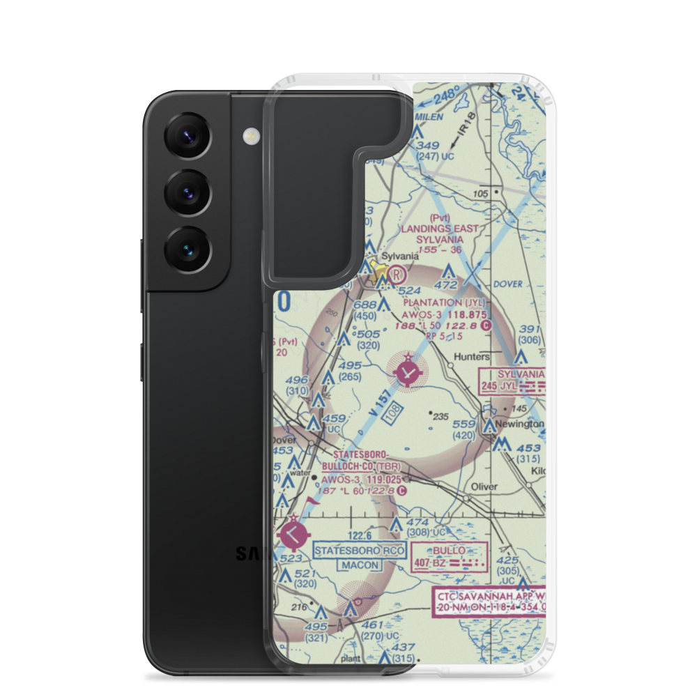 Plantation Airpark (JYL) VFR Sectional Samsung Case Samsung Galaxy S22 model shown