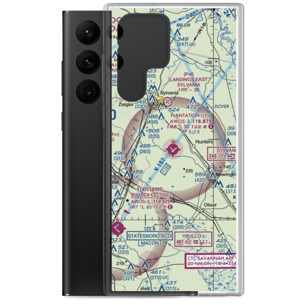 Plantation Airpark (JYL) VFR Sectional Samsung Case Samsung Galaxy S22 Ultra model shown
