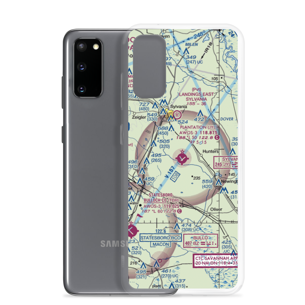 Plantation Airpark (JYL) VFR Sectional Samsung Case Samsung Galaxy S20 model shown