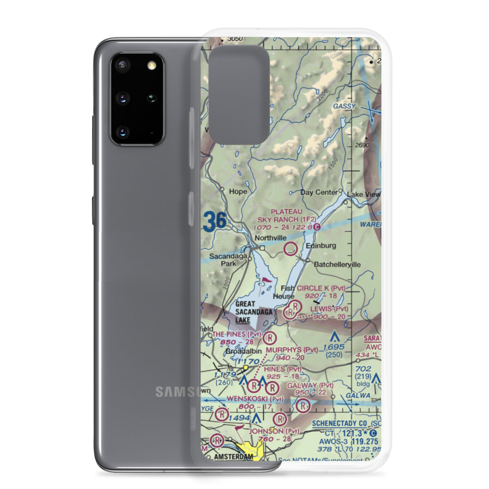 Plateau Sky Ranch Airport (1F2) VFR Sectional Samsung Case Samsung Galaxy S20 Plus model shown
