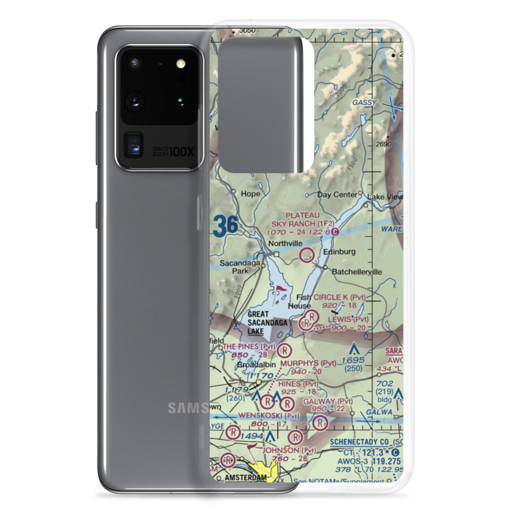 Plateau Sky Ranch Airport (1F2) VFR Sectional Samsung Case Samsung Galaxy S20 Ultra model shown