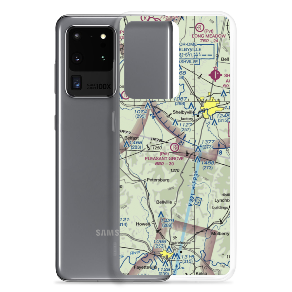 Pleasant Grove Airpark (8TN2) VFR Sectional Samsung Case Samsung Galaxy S20 Ultra model shown
