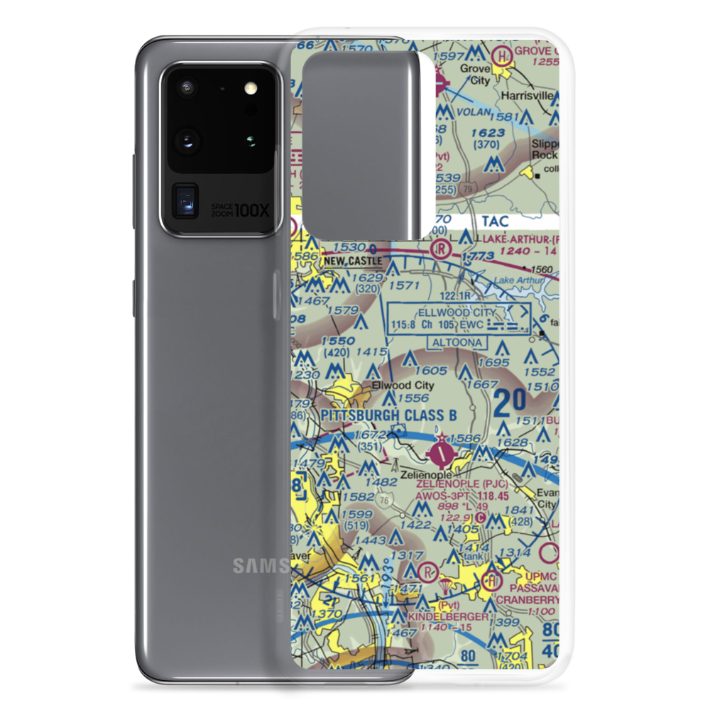 Pleasant Hill Airport (98PA) VFR Sectional Samsung Case Samsung Galaxy S20 Ultra model shown