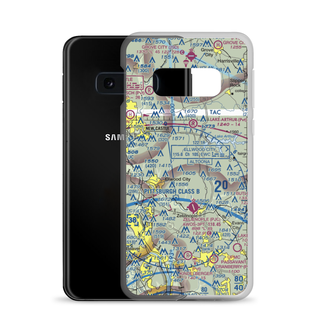 Pleasant Hill Airport (98PA) VFR Sectional Samsung Case Samsung Galaxy S10e model shown