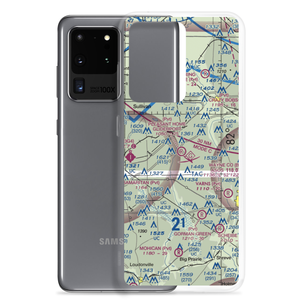 Pleasant Home Gliding Club Gliderport (14OI) VFR Sectional Samsung Case Samsung Galaxy S20 Ultra model shown