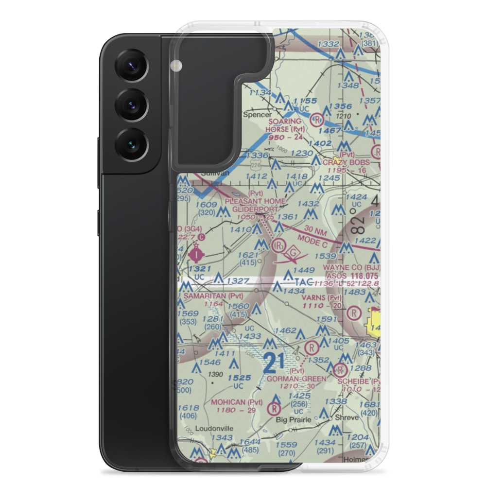 Pleasant Home Gliding Club Gliderport (14OI) VFR Sectional Samsung Case Samsung Galaxy S22 Plus model shown