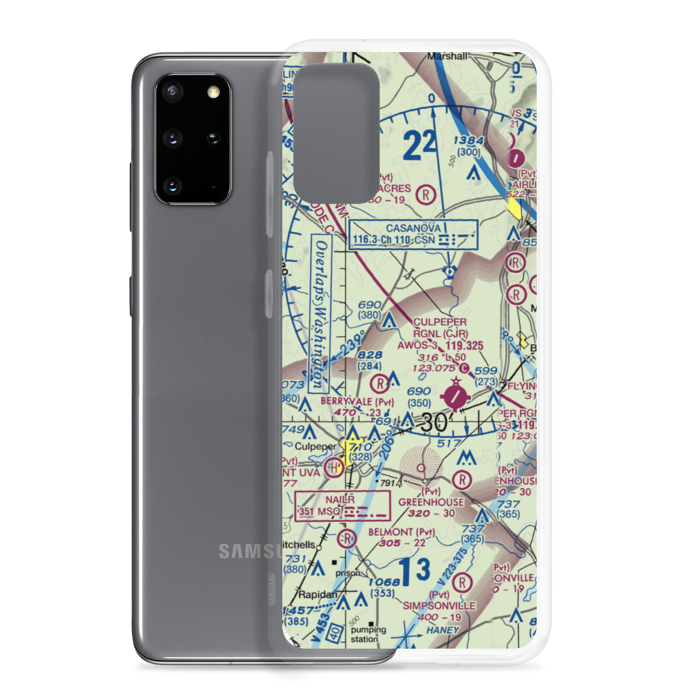 Pleasantdale Field (4VA9) VFR Sectional Samsung Case Samsung Galaxy S20 Plus model shown