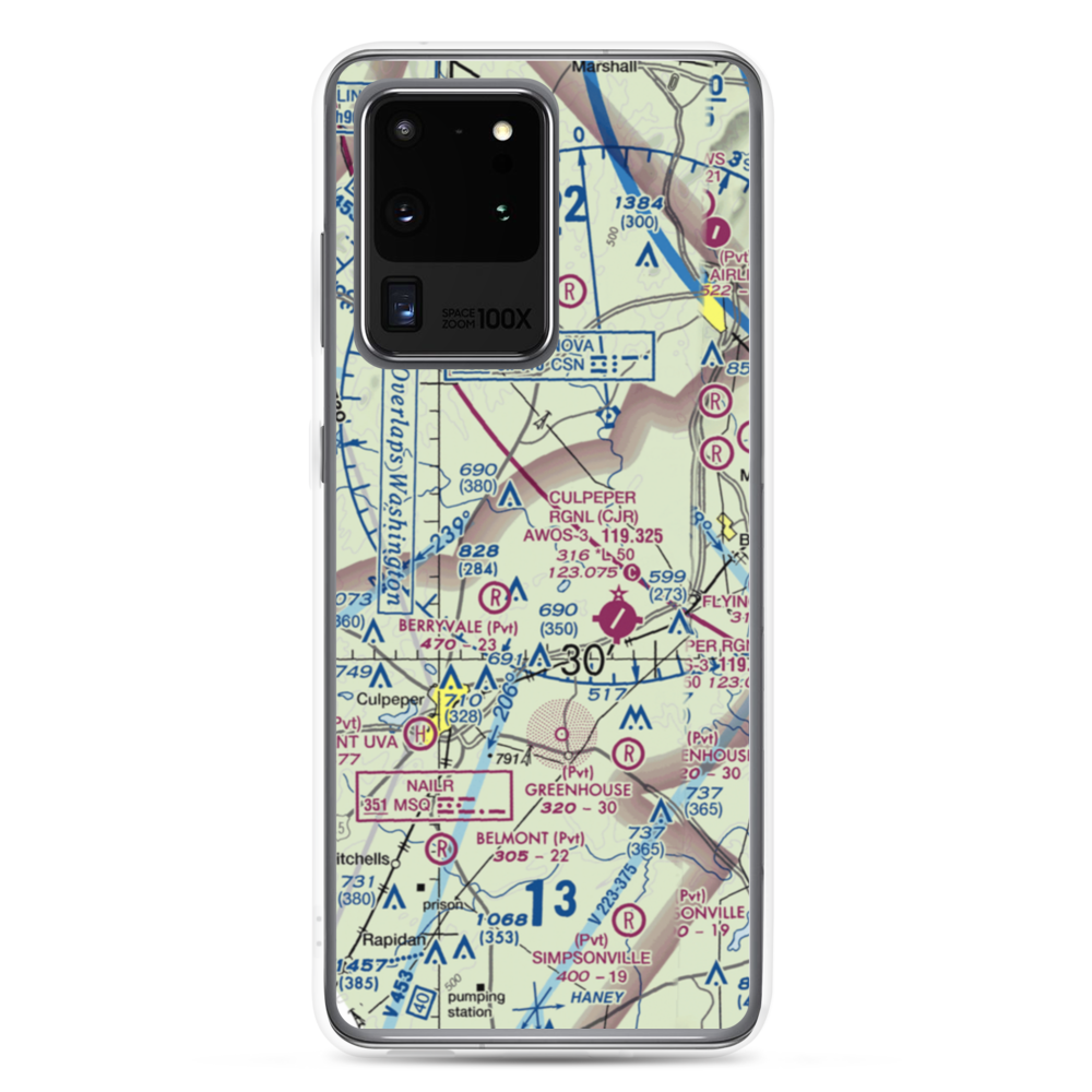 Pleasantdale Field (4VA9) VFR Sectional Samsung Case Samsung Galaxy S20 Ultra model shown