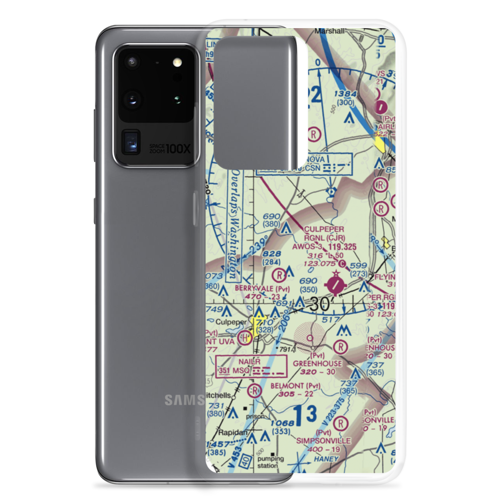 Pleasantdale Field (4VA9) VFR Sectional Samsung Case Samsung Galaxy S20 Ultra model shown