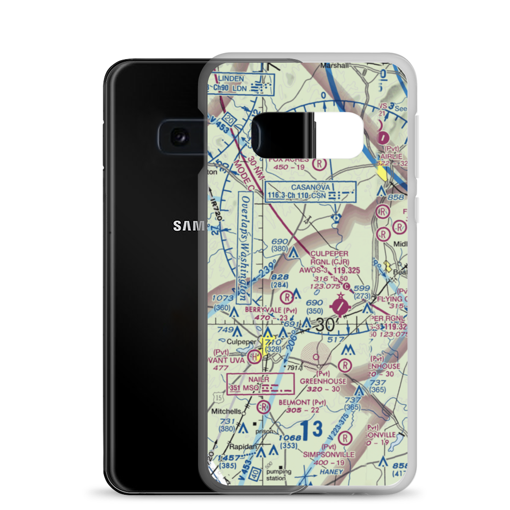 Pleasantdale Field (4VA9) VFR Sectional Samsung Case Samsung Galaxy S10e model shown
