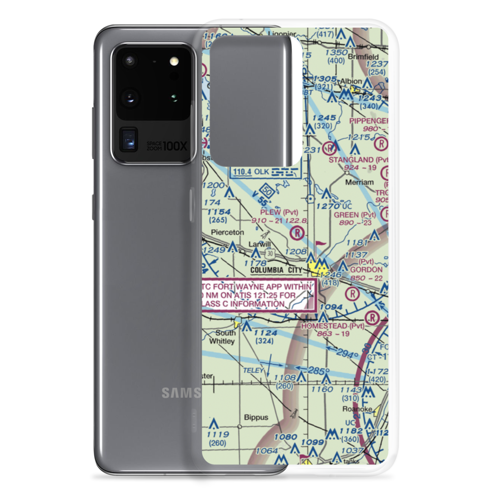 Plew Airport (IN71) VFR Sectional Samsung Case Samsung Galaxy S20 Ultra model shown