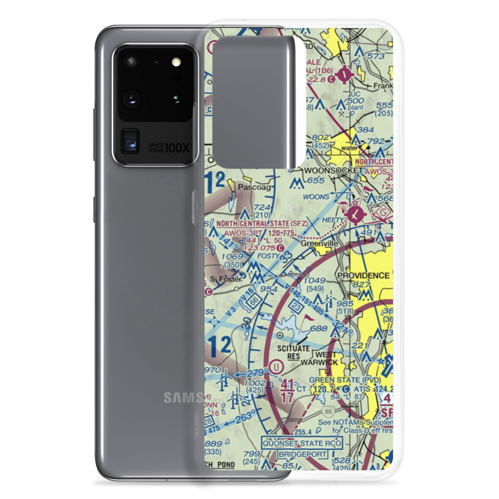 Plouffe Landing Seaplane Base (RI28) VFR Sectional Samsung Case Samsung Galaxy S20 Ultra model shown