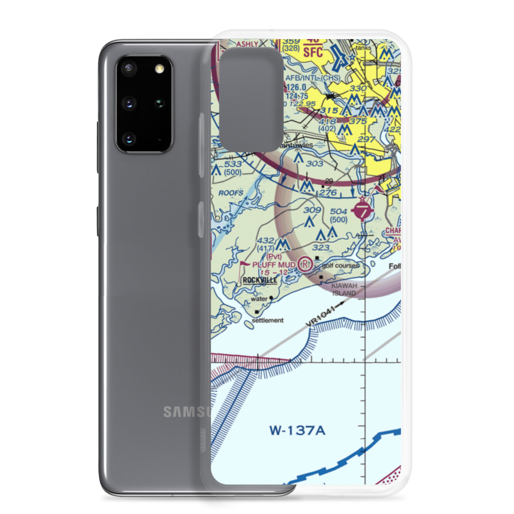Pluff Mud Field (SC06) VFR Sectional Samsung Case Samsung Galaxy S20 Plus model shown