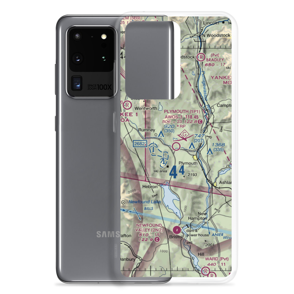 Plymouth Municipal Airport (1P1) VFR Sectional Samsung Case Samsung Galaxy S20 Ultra model shown