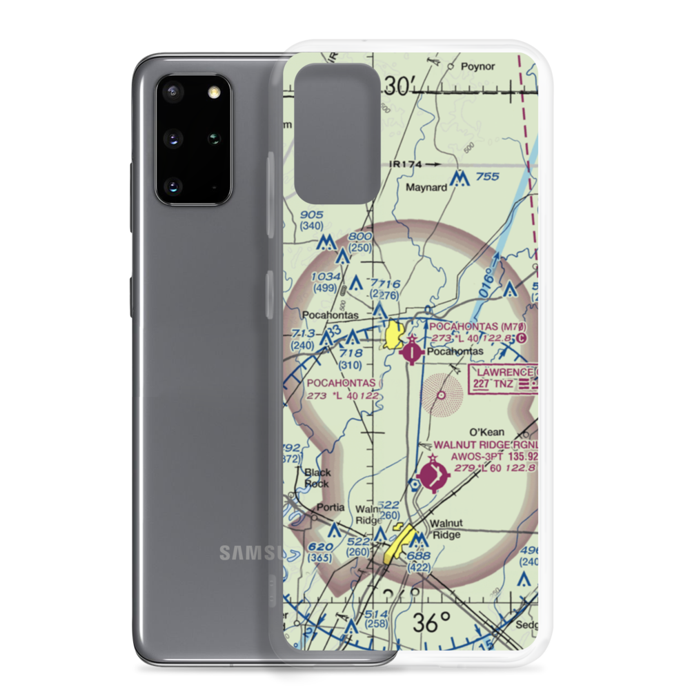Pocahontas Municipal Airport (M70) VFR Sectional Samsung Case Samsung Galaxy S20 Plus model shown