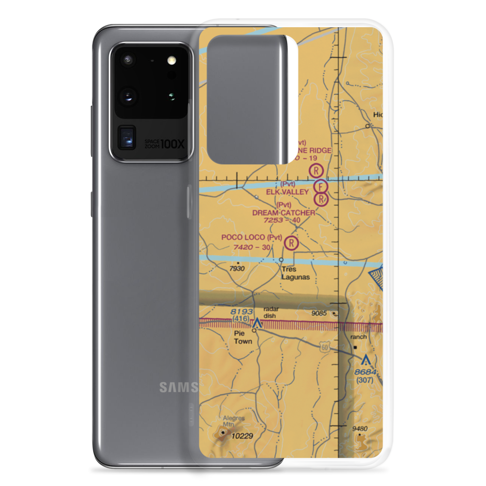 Poco Loco Airport (NM66) VFR Sectional Samsung Case Samsung Galaxy S20 Ultra model shown