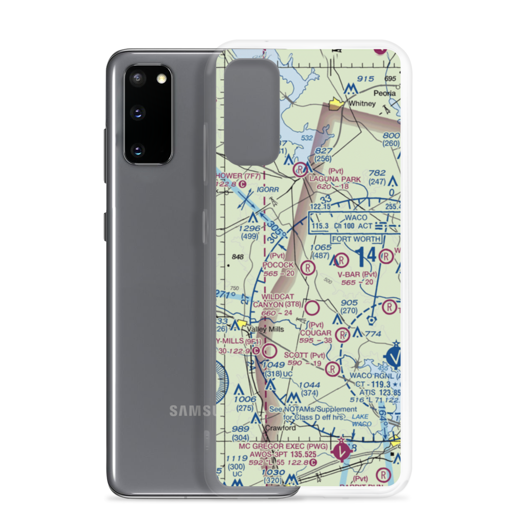 Pocock Airport (04TX) VFR Sectional Samsung Case Samsung Galaxy S20 model shown