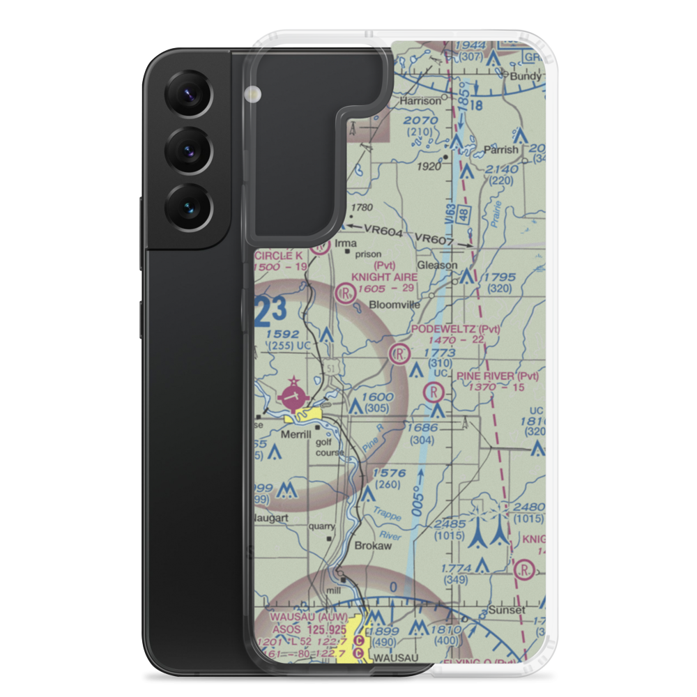 Podeweltz Airport (WN44) VFR Sectional Samsung Case Samsung Galaxy S22 Plus model shown