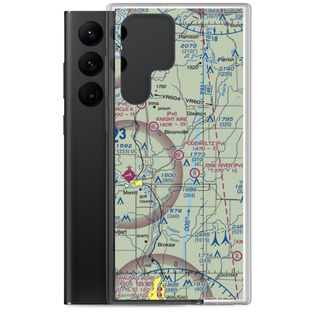 Podeweltz Airport (WN44) VFR Sectional Samsung Case Samsung Galaxy S22 Ultra model shown