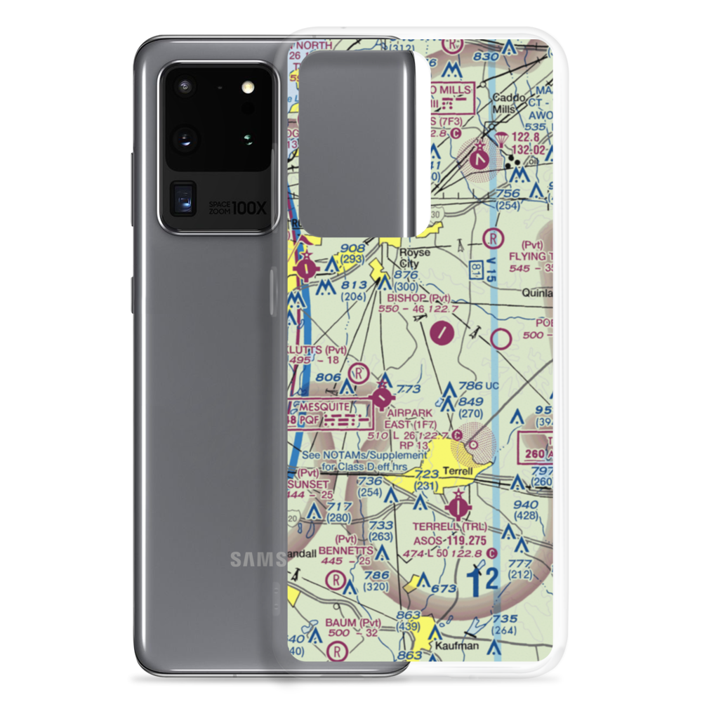 Poetry Landing Airport (33XA) VFR Sectional Samsung Case Samsung Galaxy S20 Ultra model shown