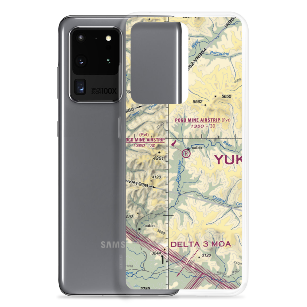 Pogo Mine Airstrip (76AK) VFR Sectional Samsung Case Samsung Galaxy S20 Ultra model shown