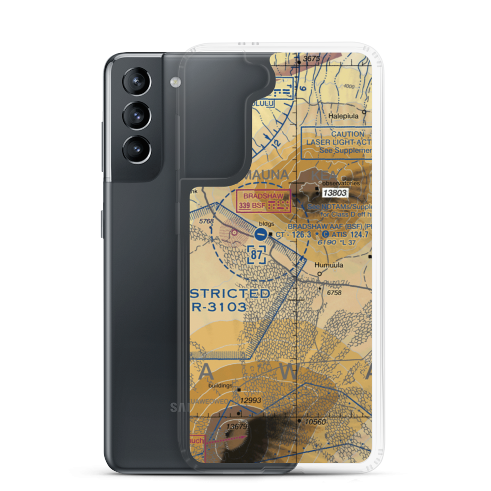 Pohakuloa Training Area (US-0224) VFR Sectional Samsung Case Samsung Galaxy S21 model shown