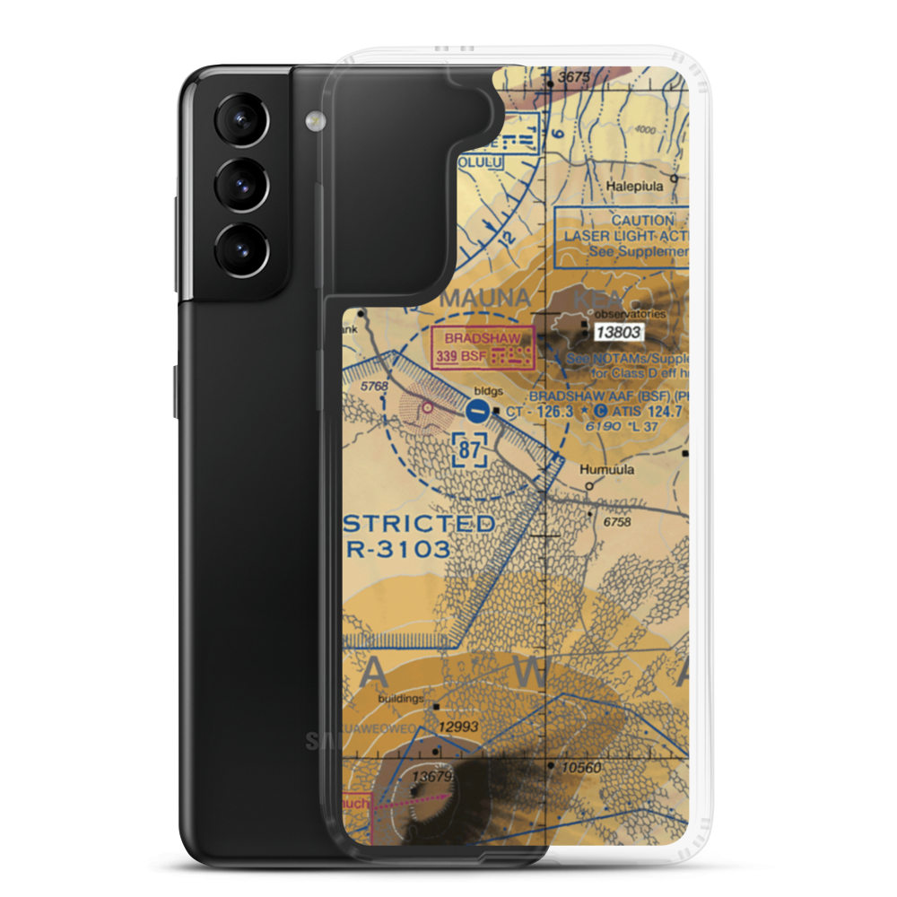 Pohakuloa Training Area (US-0224) VFR Sectional Samsung Case Samsung Galaxy S21 Plus model shown