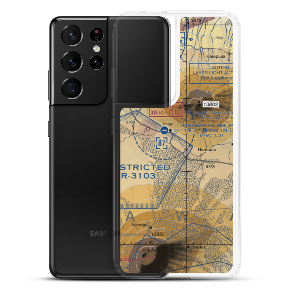 Pohakuloa Training Area (US-0224) VFR Sectional Samsung Case Samsung Galaxy S21 Ultra model shown