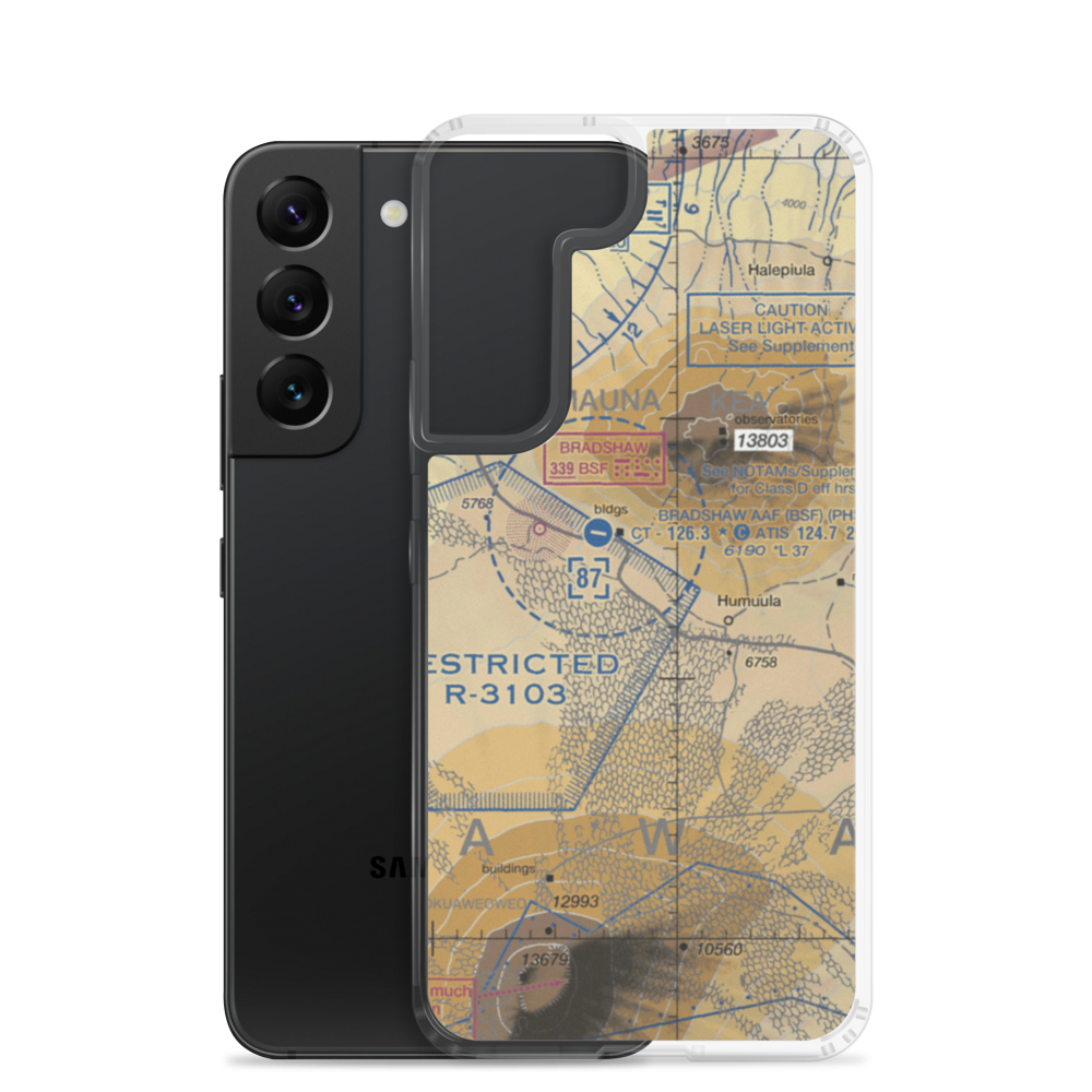 Pohakuloa Training Area (US-0224) VFR Sectional Samsung Case Samsung Galaxy S22 model shown