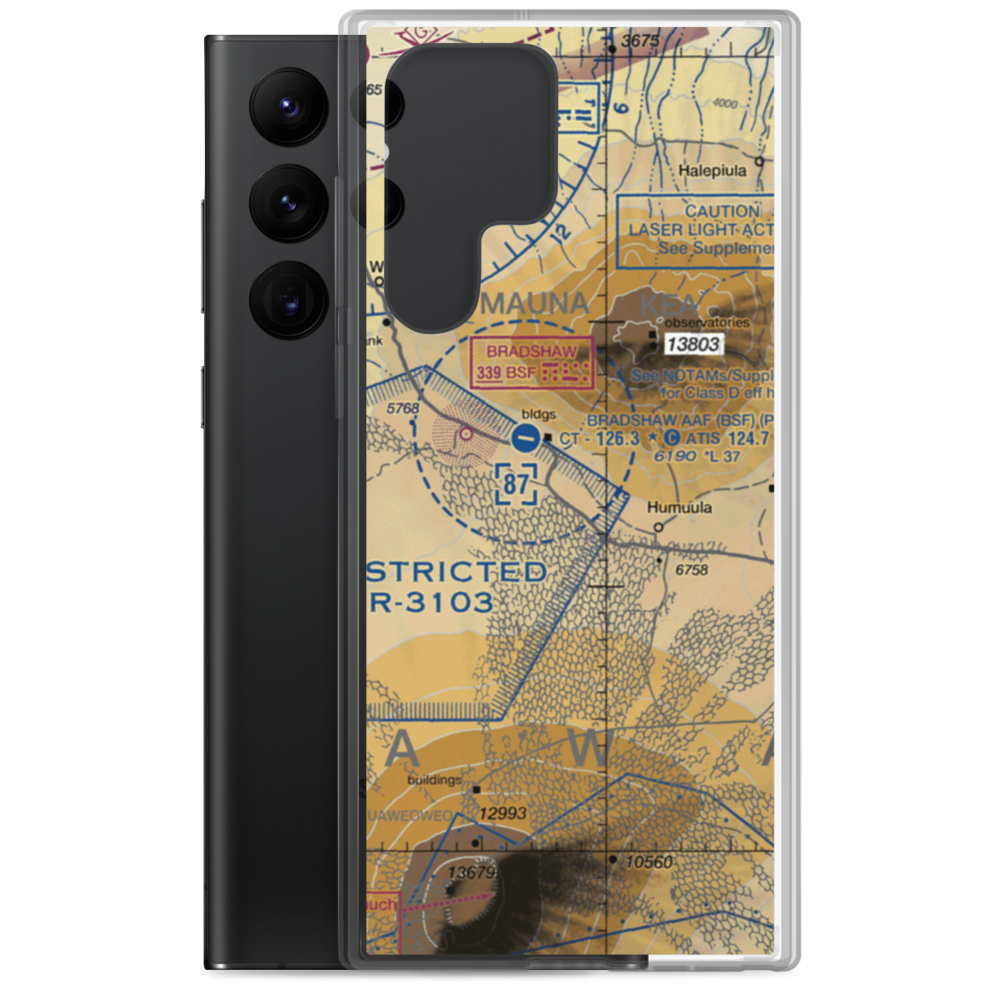 Pohakuloa Training Area (US-0224) VFR Sectional Samsung Case Samsung Galaxy S22 Ultra model shown