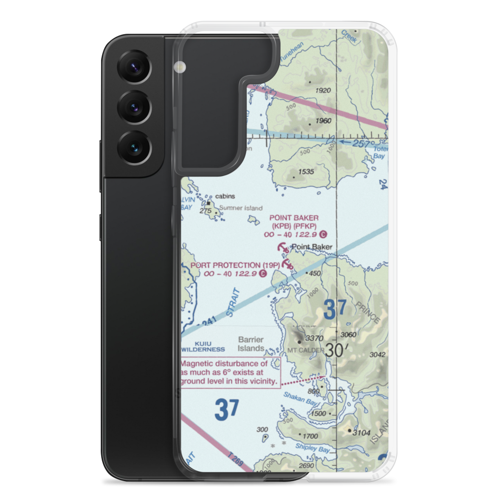 Point Baker Seaplane Base (KPB) VFR Sectional Samsung Case Samsung Galaxy S22 Plus model shown