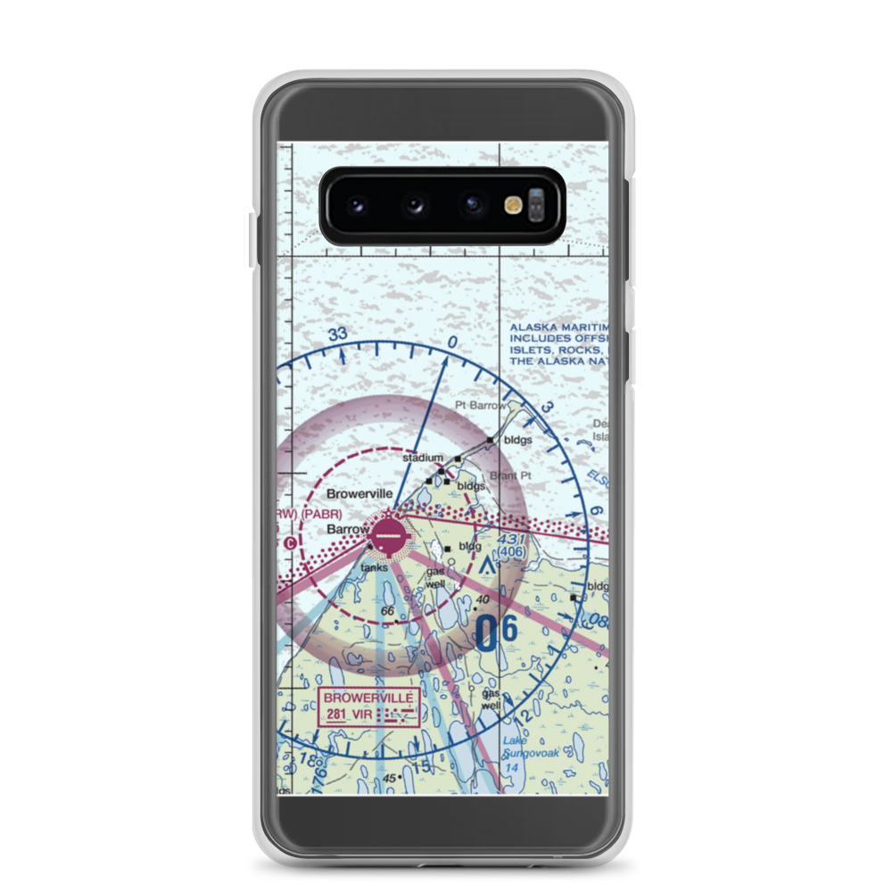 Point Barrow LRRS Airstrip (US-0252) VFR Sectional Samsung Case Samsung Galaxy S10 model shown