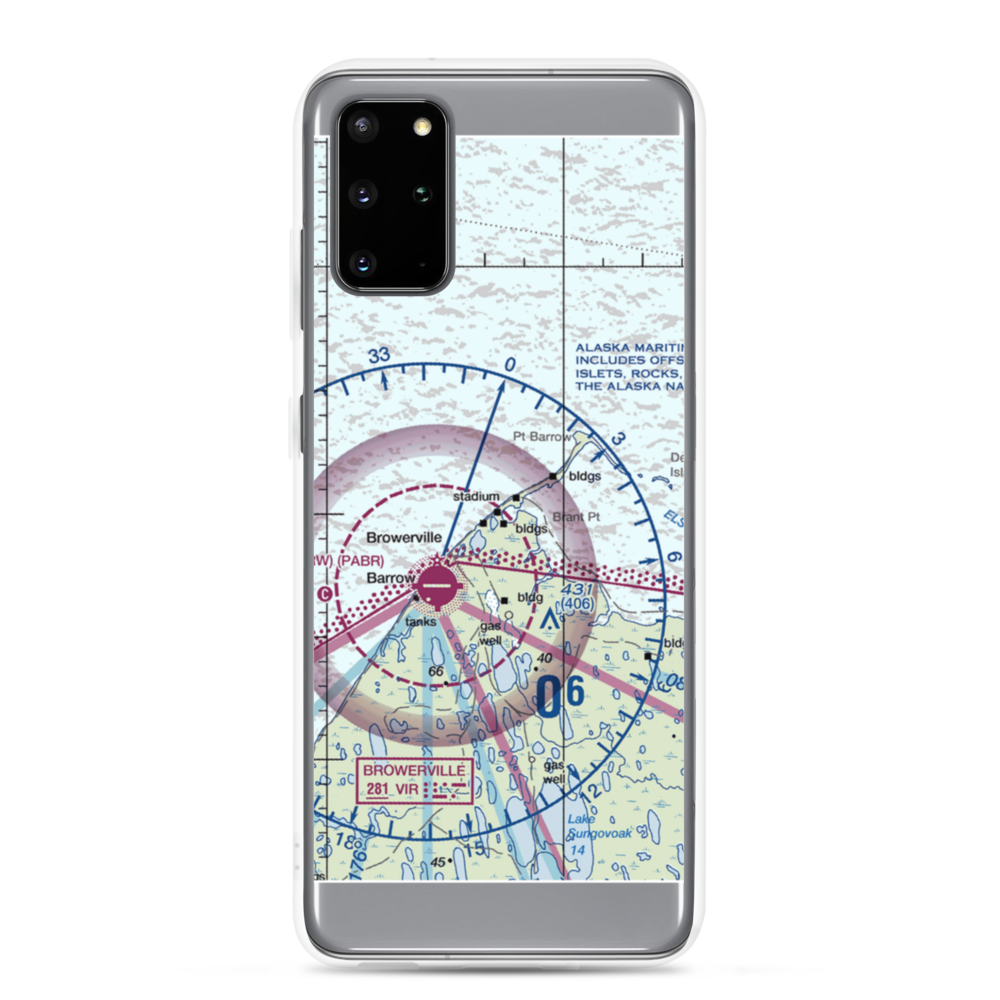 Point Barrow LRRS Airstrip (US-0252) VFR Sectional Samsung Case Samsung Galaxy S20 Plus model shown