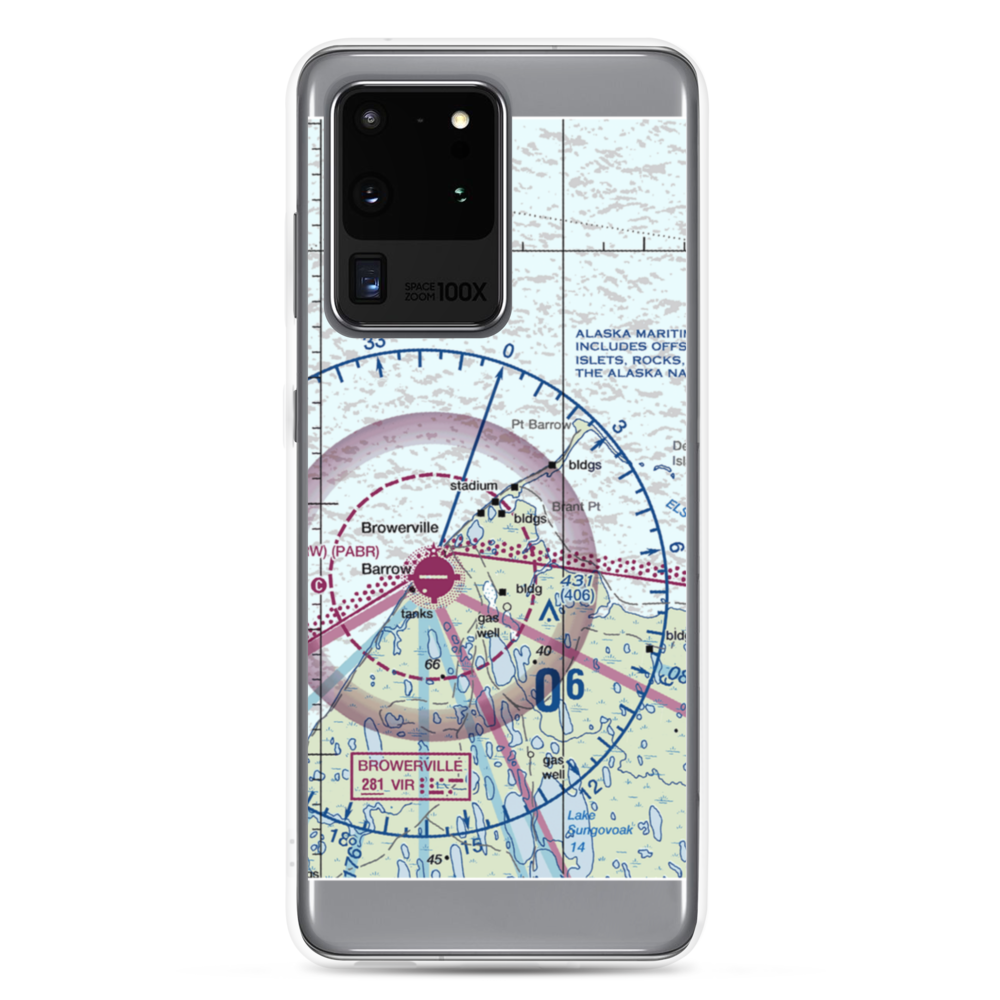 Point Barrow LRRS Airstrip (US-0252) VFR Sectional Samsung Case Samsung Galaxy S20 Ultra model shown