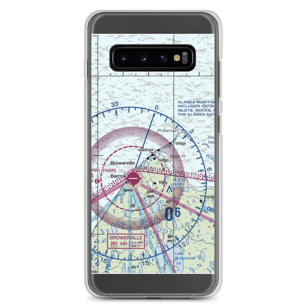 Point Barrow LRRS Airstrip (US-0252) VFR Sectional Samsung Case Samsung Galaxy S10+ model shown