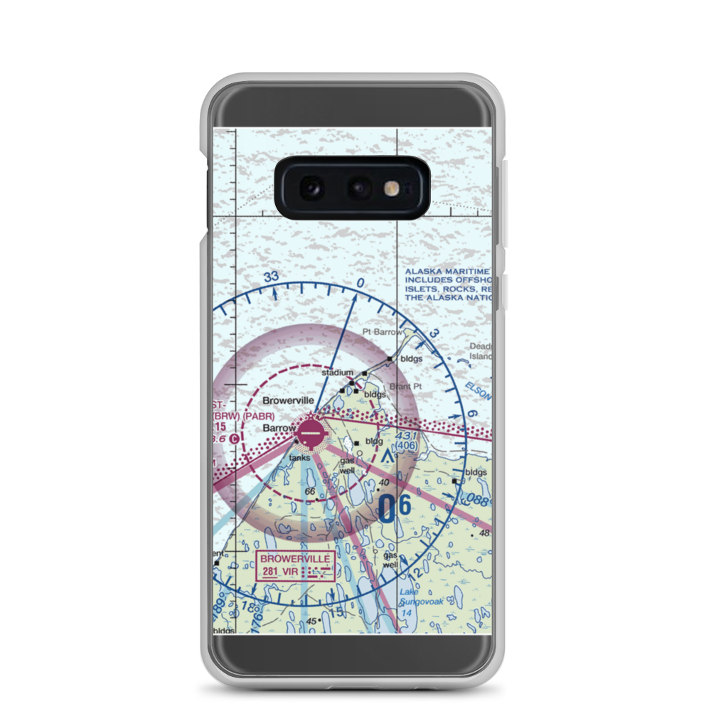Point Barrow LRRS Airstrip (US-0252) VFR Sectional Samsung Case Samsung Galaxy S10e model shown