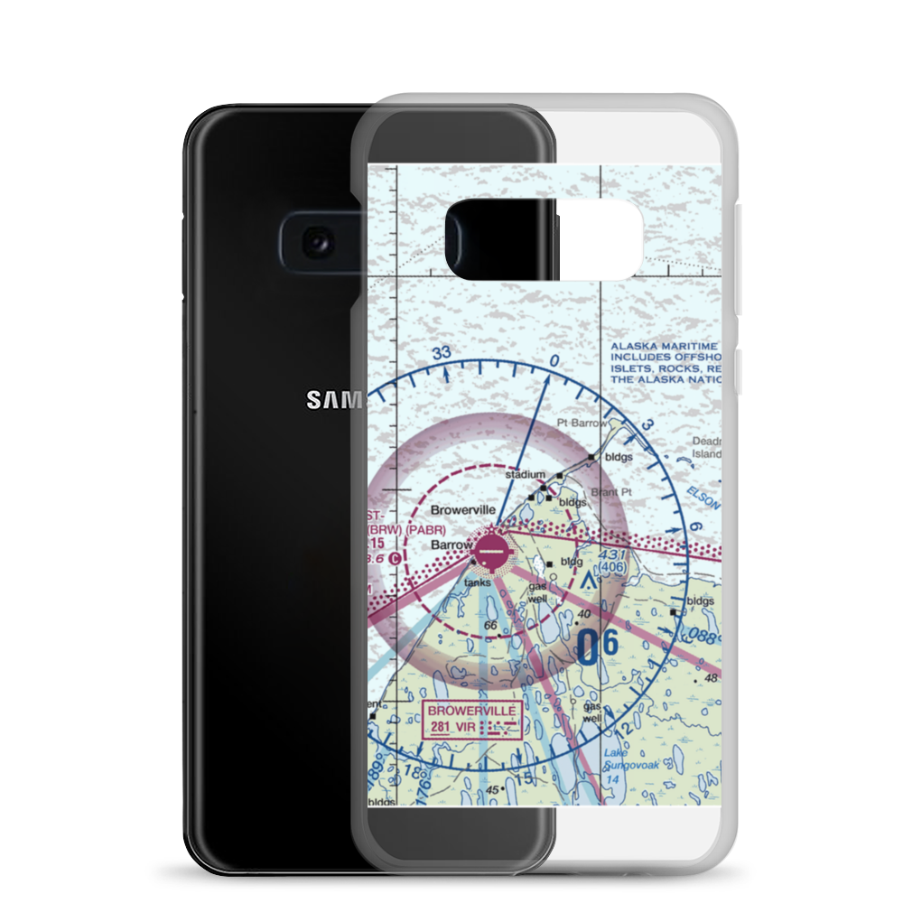 Point Barrow LRRS Airstrip (US-0252) VFR Sectional Samsung Case Samsung Galaxy S10e model shown