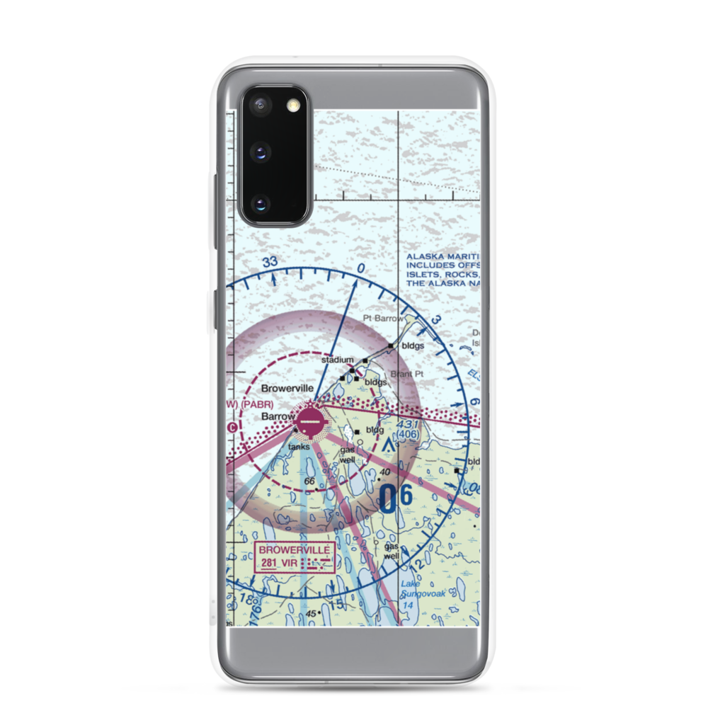 Point Barrow LRRS Airstrip (US-0252) VFR Sectional Samsung Case Samsung Galaxy S20 model shown