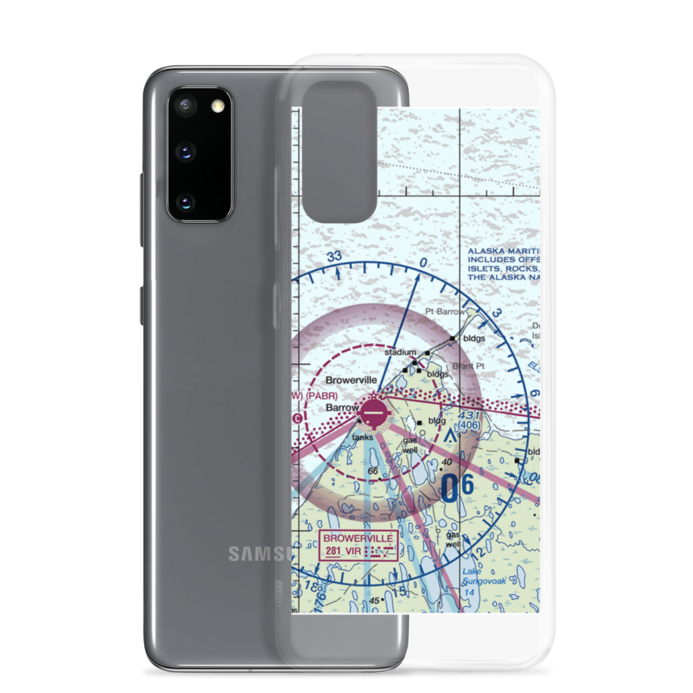 Point Barrow LRRS Airstrip (US-0252) VFR Sectional Samsung Case Samsung Galaxy S20 model shown