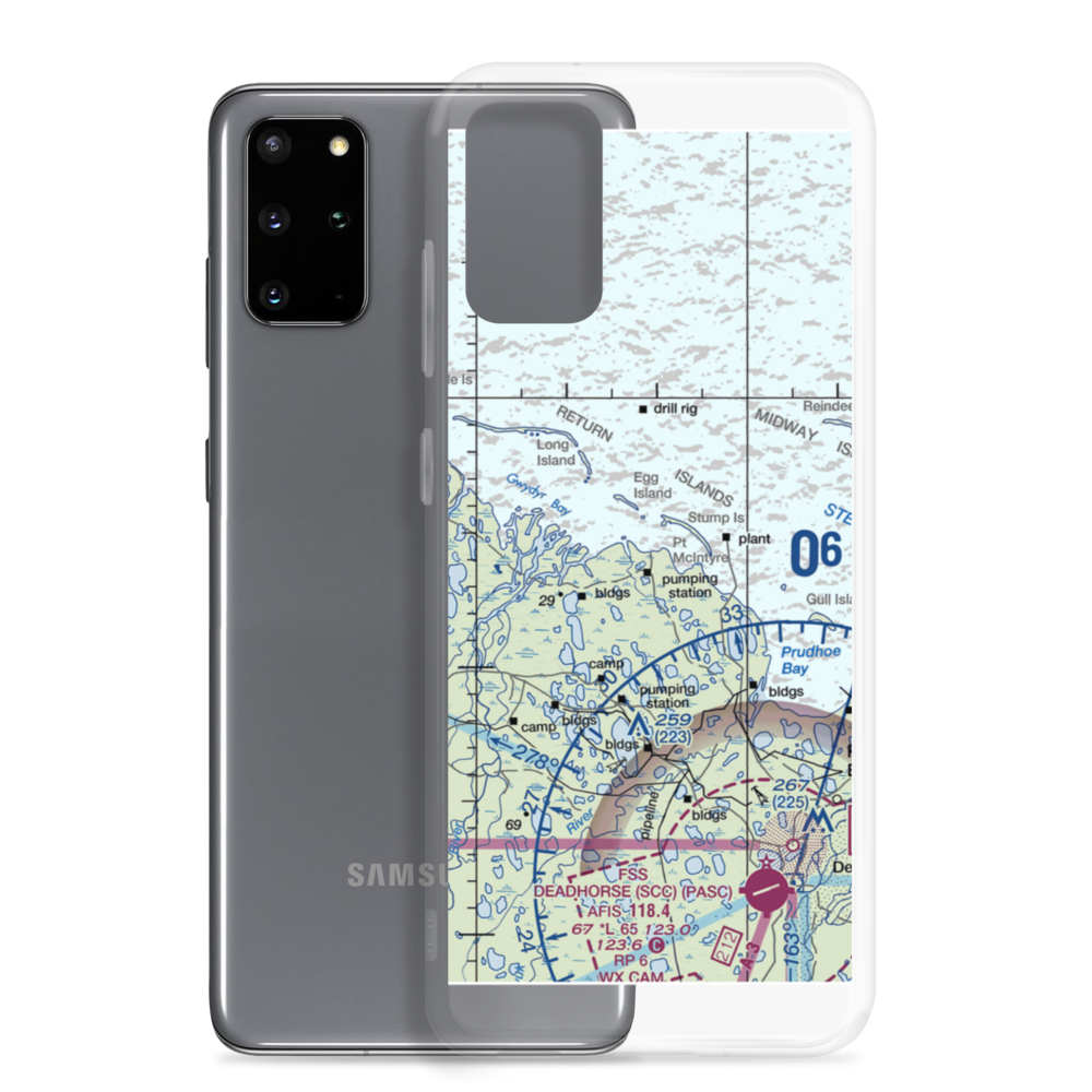 Point Mcintyre Airport (AK11) VFR Sectional Samsung Case Samsung Galaxy S20 Plus model shown
