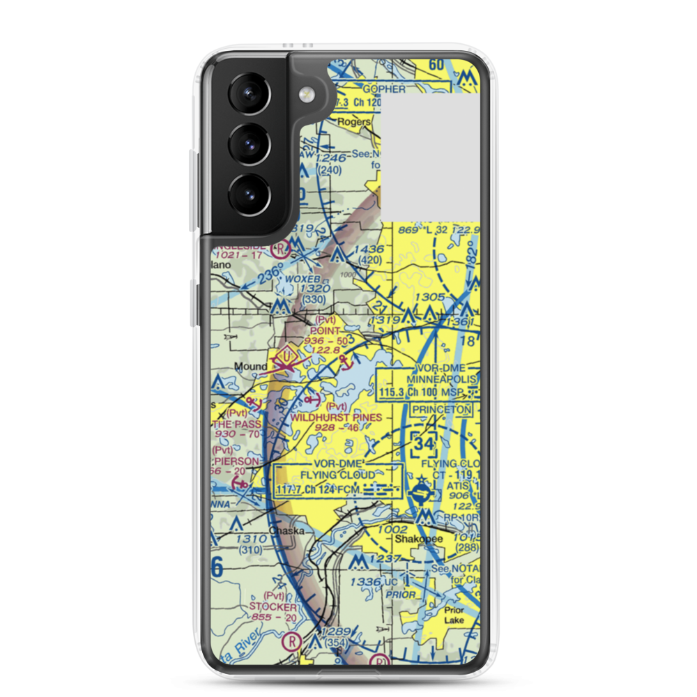 Point Seaplane Base (11MN) VFR Sectional Samsung Case Samsung Galaxy S21 Plus model shown